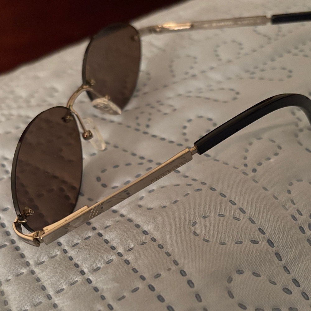 Burberry Black and Gold Sunglasses